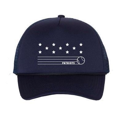 PATRIOTS STRIPES FOAM TRUCKER CAP ~ GLENVIEW PATRIOTS