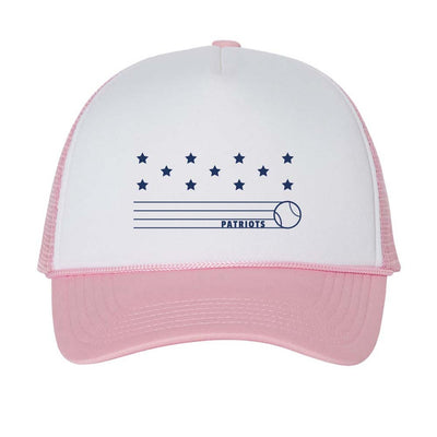 PATRIOTS STRIPES FOAM TRUCKER CAP ~ GLENVIEW PATRIOTS
