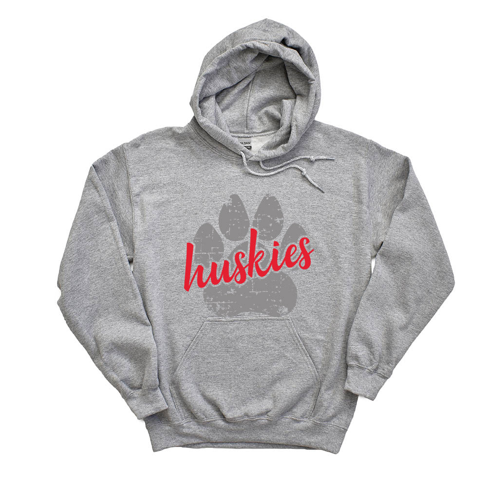 PAW HUSKIES SCRIPT NORTHWOOD HOODIE ~ youth and adult ~ classic unisex fit
