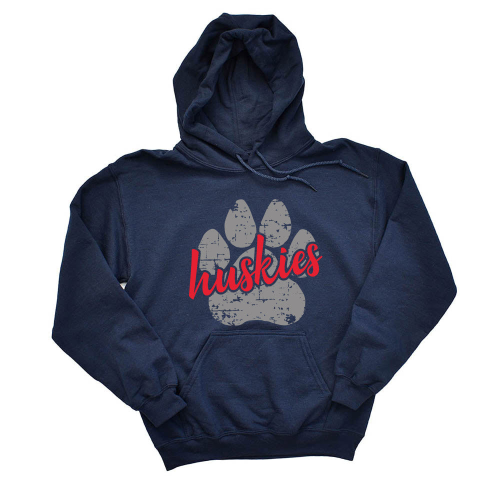 PAW HUSKIES SCRIPT NORTHWOOD HOODIE ~ youth and adult ~ classic unisex fit