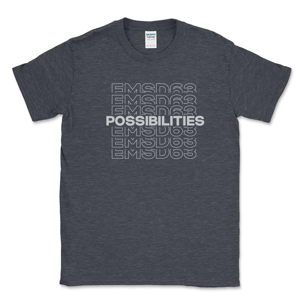 POSSIBILITIES EMSD63 SOFTSTYLE TEE ~  EAST MAINE SCHOOL DISTRICT ~ classic fit