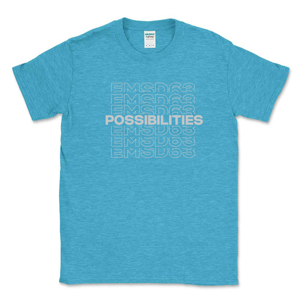 POSSIBILITIES EMSD63 SOFTSTYLE TEE ~  EAST MAINE SCHOOL DISTRICT ~ classic fit