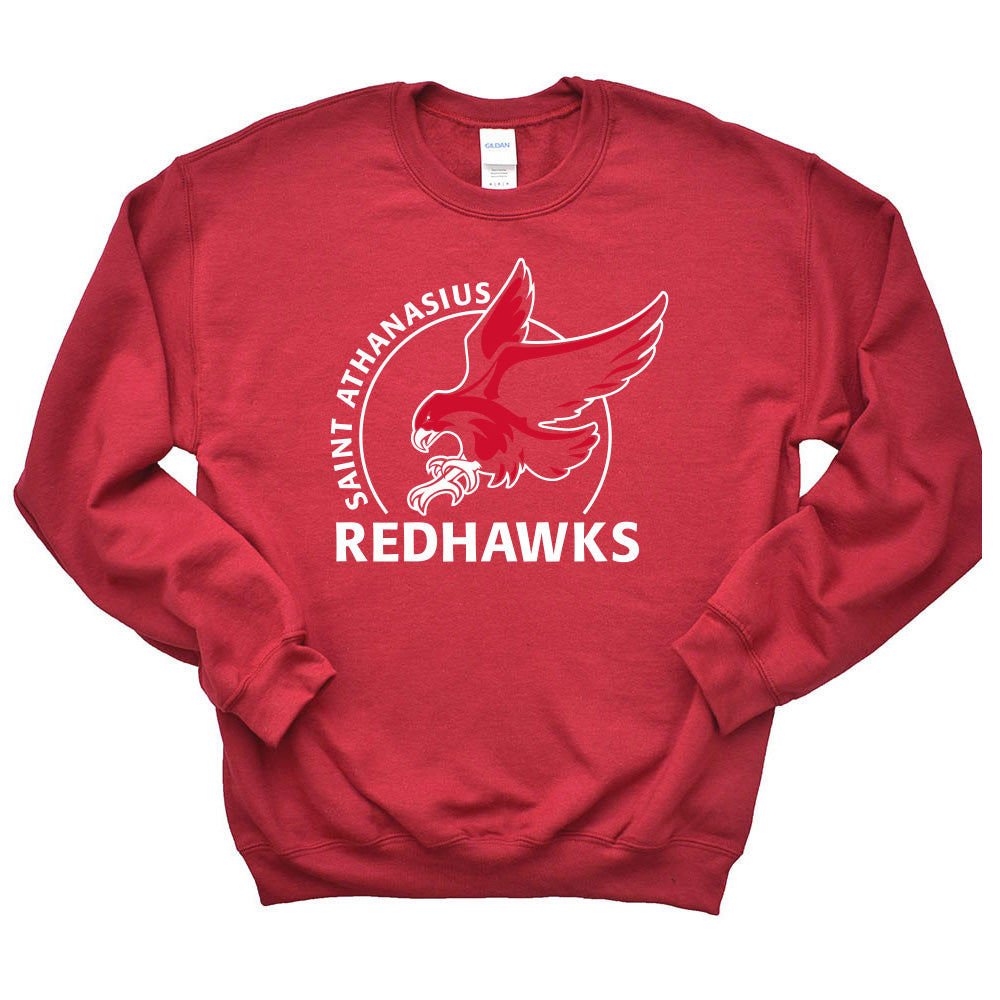 ST. ATHANASIUS REDHAWKS SWEATSHIRT ~ youth and adult ~ classic unisex fit
