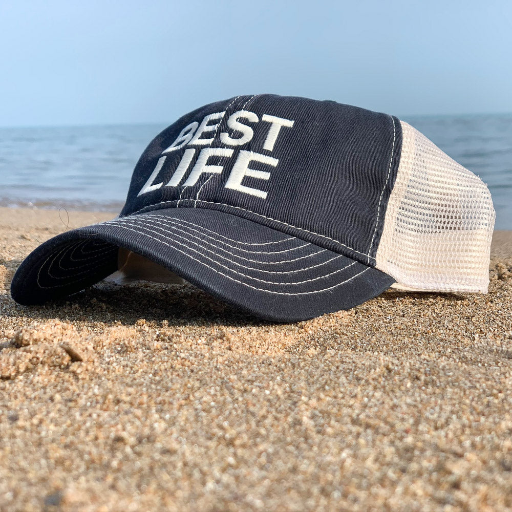 BEST LIFE unstructured trucker hat - humanKIND shop with a purpose