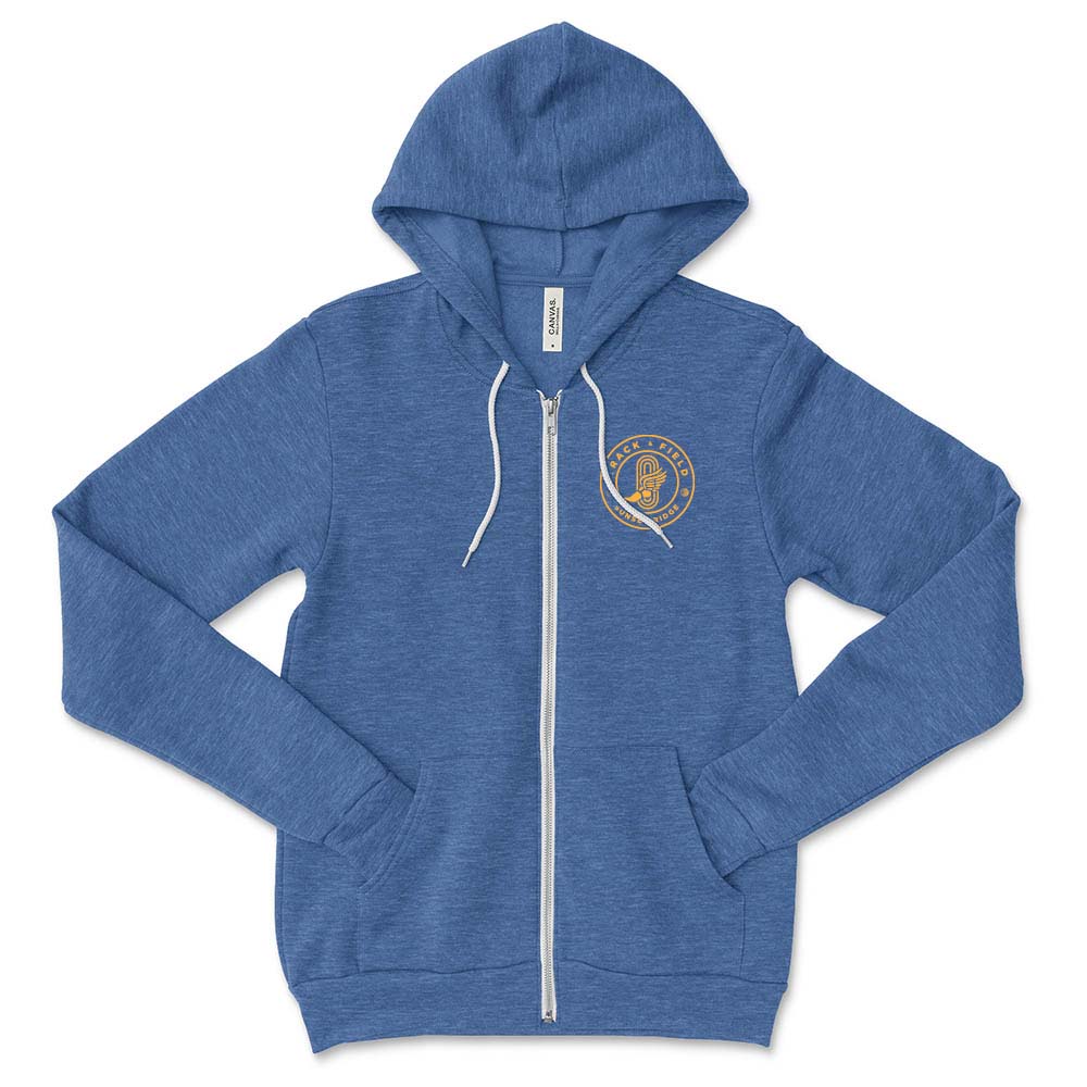 SUNSET RIDGE TRACK & FIELD ZIP HOODIE ~ SUNSET RIDGE SCHOOL ~ youth and adult ~ classic fit