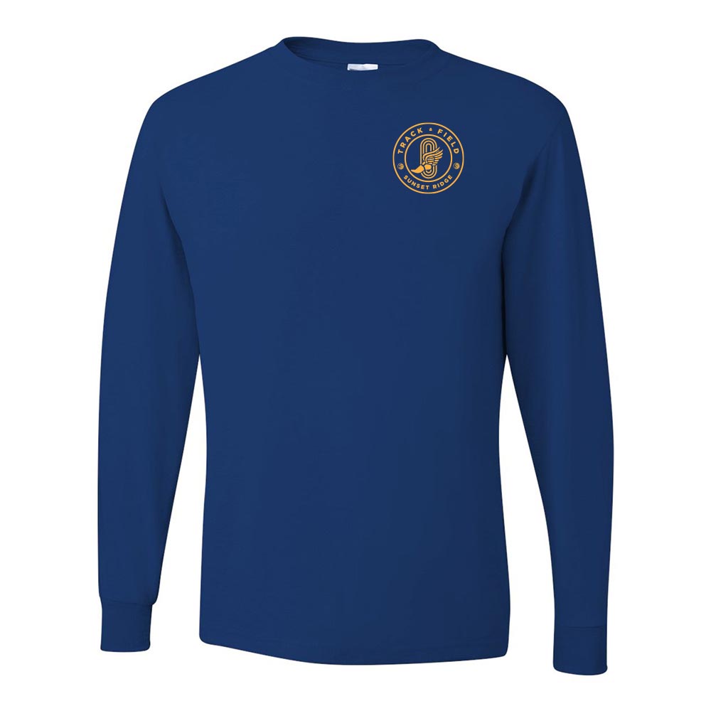 SUNSET RIDGE TRACK & FIELD DRI POWER LONG SLEEVE TEE ~ youth and adult ~ classic fit