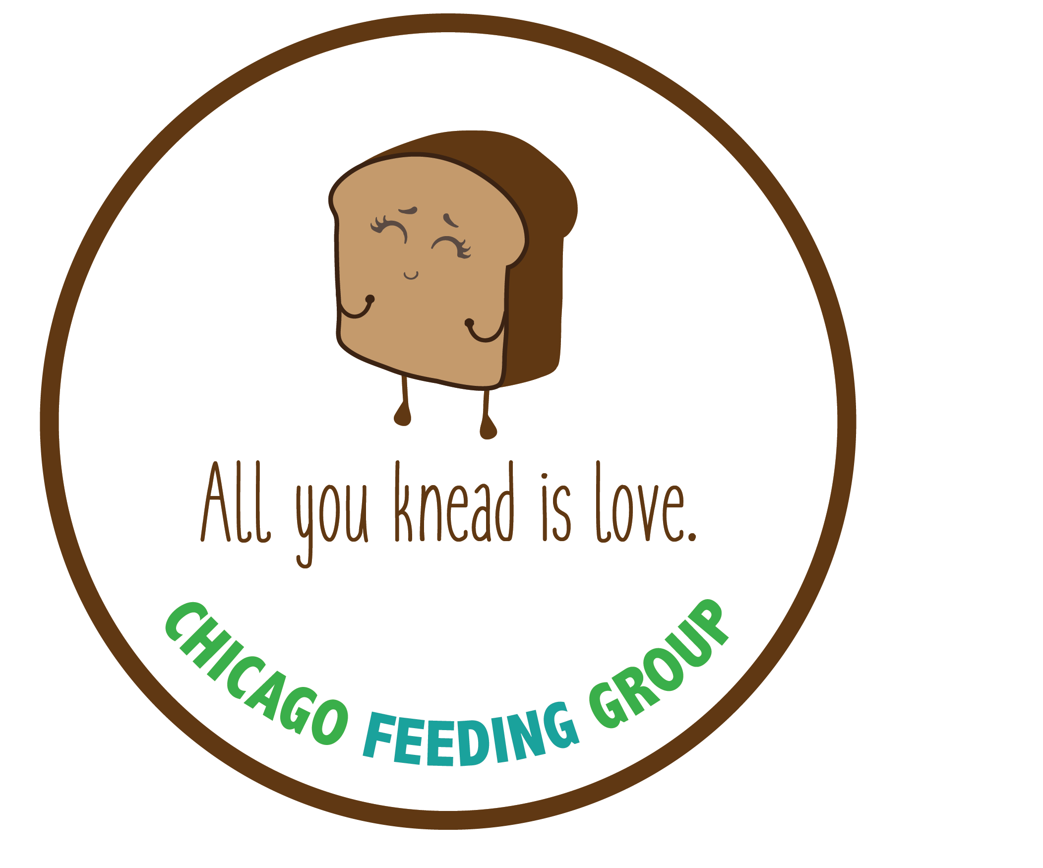 CHICAGO FEEDING GROUP FOOD PUN  Stickers - humanKIND