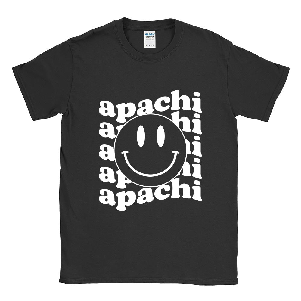 APACHI WAVY SMILEY TEE ~ adult ~ classic unisex fit