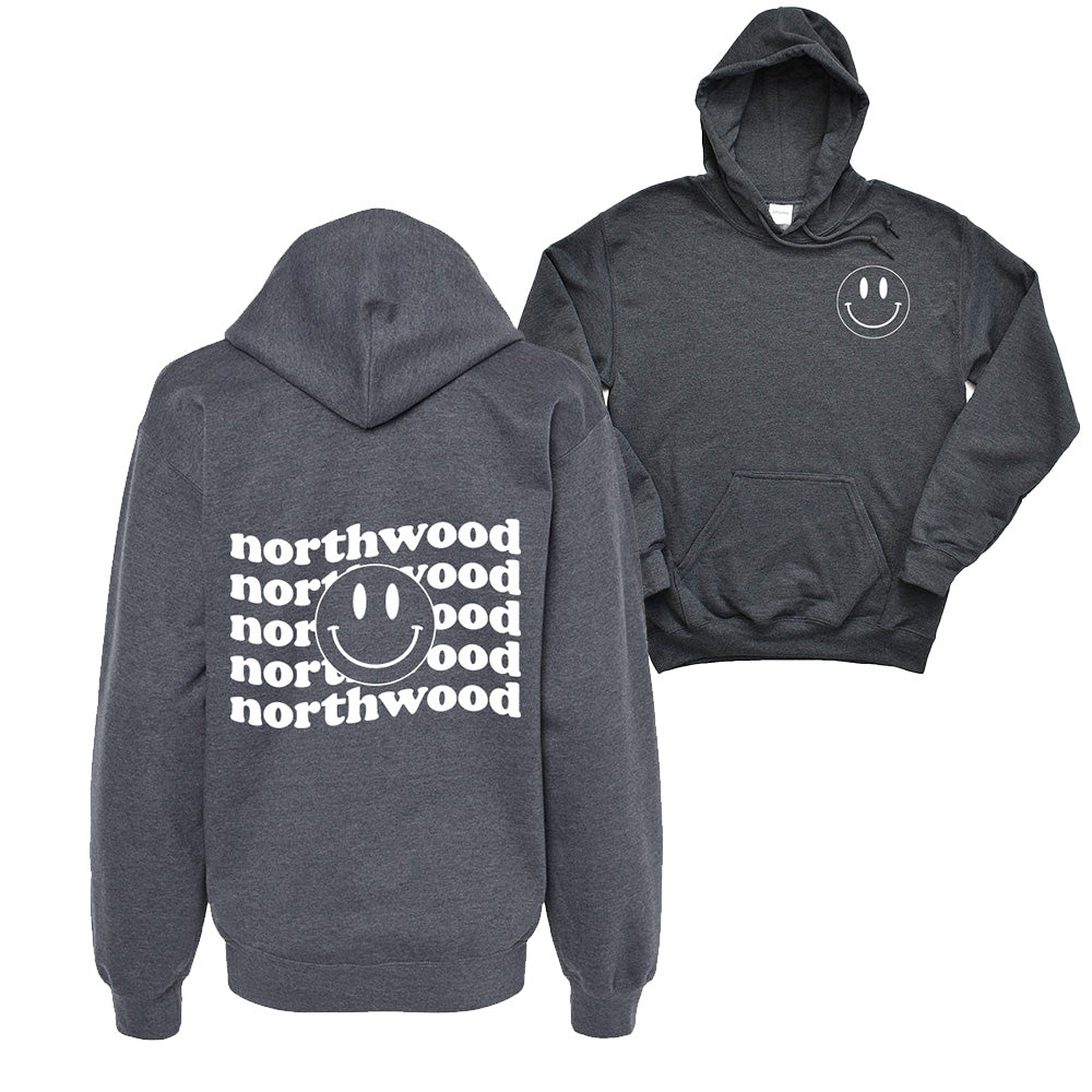 NORTHWOOD WAVY SMILEY HOODIE ~ youth and adult  ~ classic unisex fit