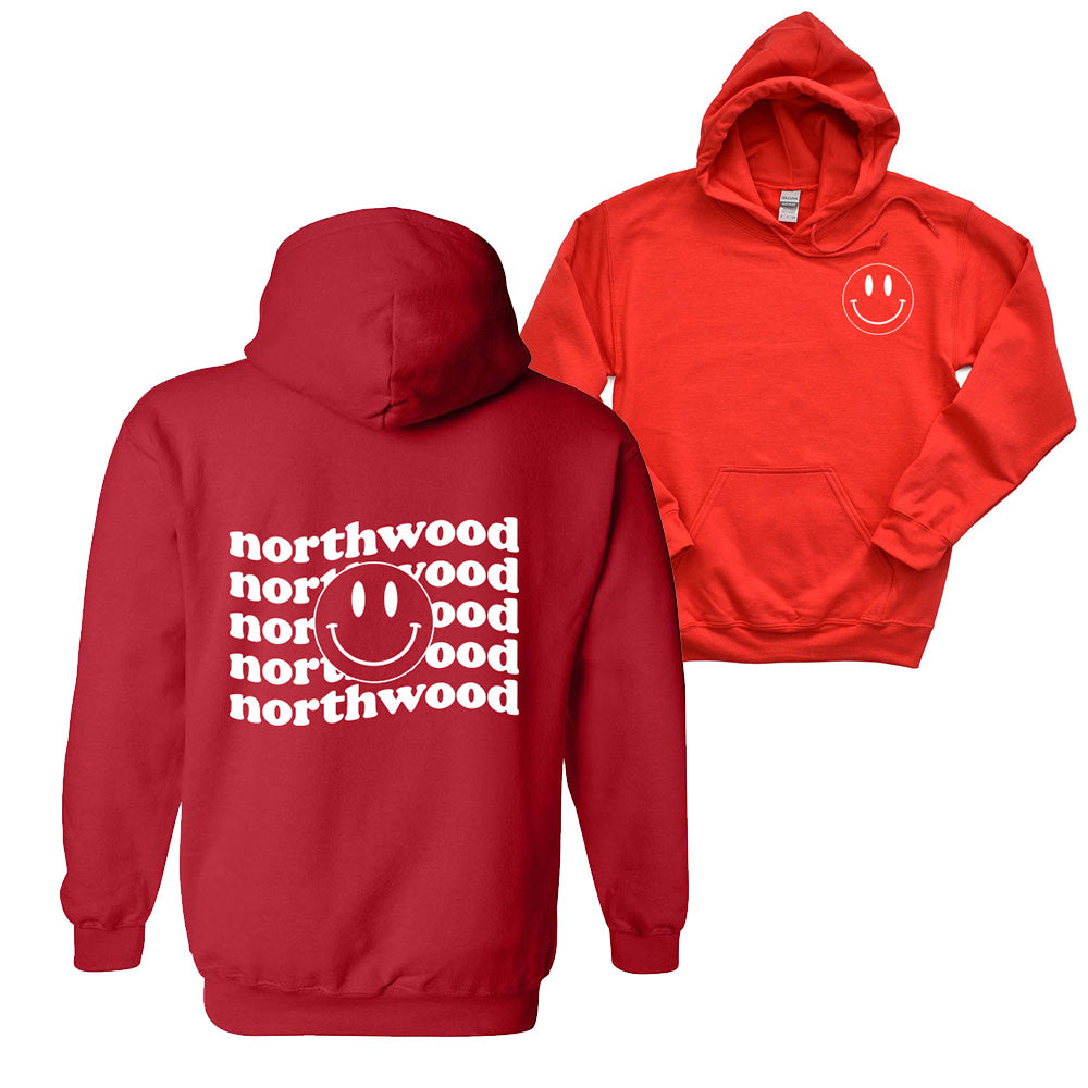 NORTHWOOD WAVY SMILEY HOODIE ~ youth and adult ~ classic unisex fit