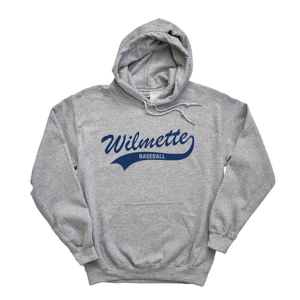 TRAVEL TEAM PERSONALIZED HOODIES ~ WILMETTE BASEBALL ~ youth & adult ~ classic fit