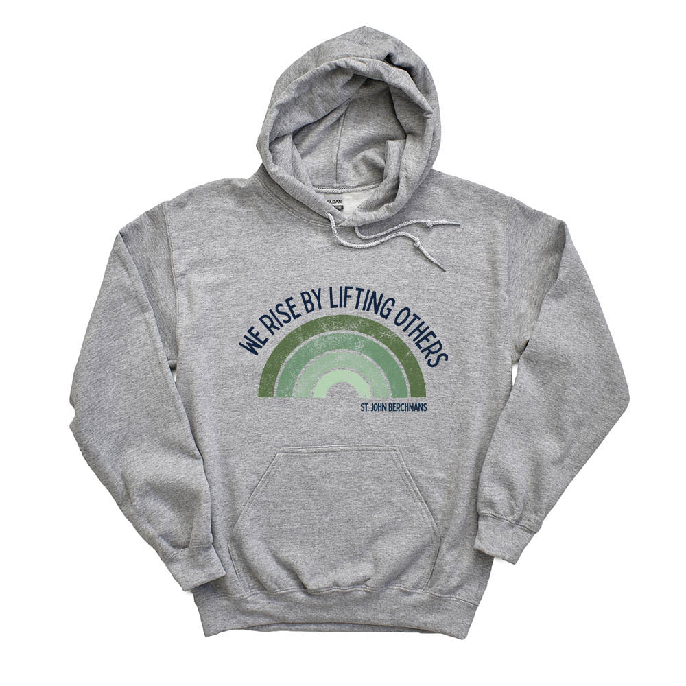 WE RISE RAINBOW HOODIE  ~ ST. JOHN BERCHMANS ~ youth & adult - classic fit