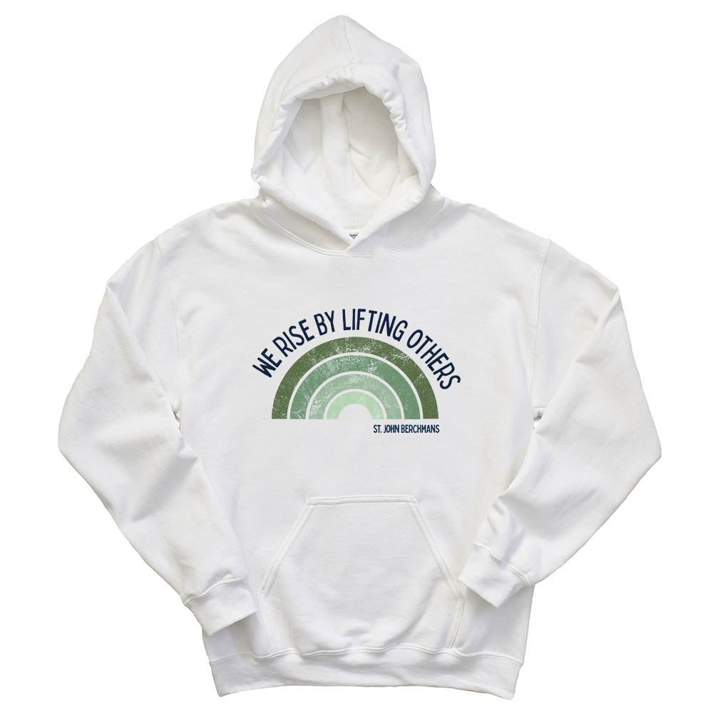 WE RISE RAINBOW HOODIE ~ ST. JOHN BERCHMANS ~ youth & adult - classic fit