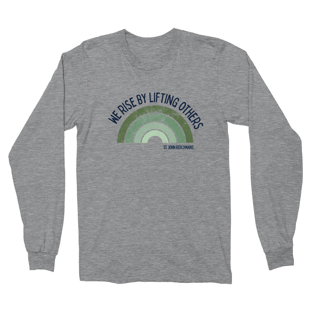 ST. JOHN BERCHMANS<br> WE RISE RAINBOW<br> youth long sleeve tee<br> youth classic fit